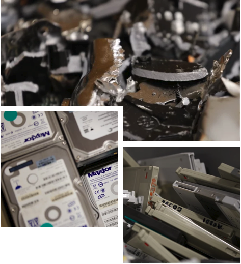Hard drive shredding