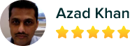 5 star review of Azad Khan