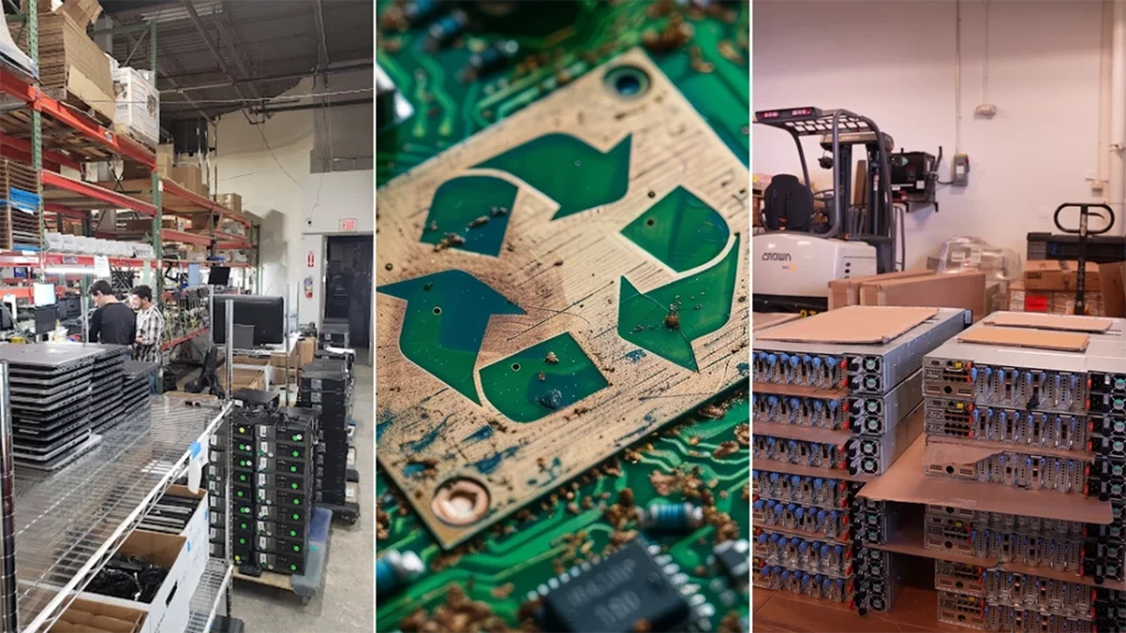 IT asset disposition, electronics recycling, and secure data destruction processes